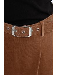 Wide velvet trousers