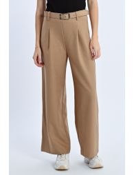 Pantalónlargo amplio con cinturón