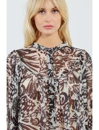 Blouse en voile transparent