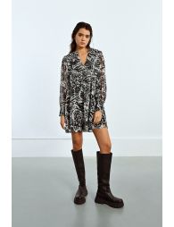 Printed voile dress