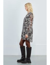 Printed voile dress