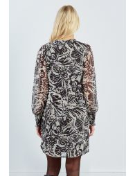 Printed voile dress