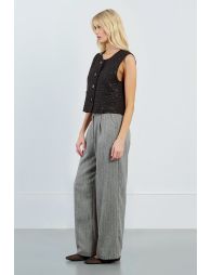 Tweed and rhinestone blazer
