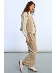 Veste sans manches, imitation mouton
