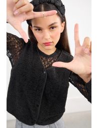 Veste sans manches, imitation mouton