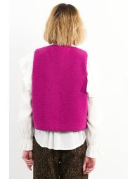 Veste sans manches, imitation mouton