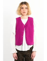 Veste sans manches, imitation mouton