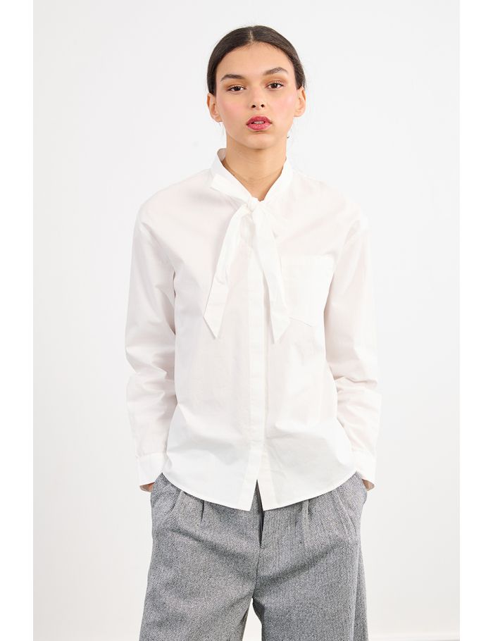 Chemise col à nouer