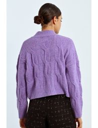 Cable-knit sweater