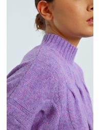 Cable-knit sweater