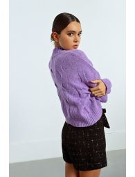 Cable-knit sweater