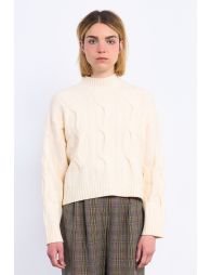Cable-knit sweater