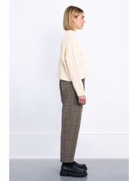 Cable-knit sweater