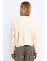 Cable-knit sweater