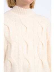 Cable-knit sweater