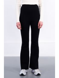 Pantalon flare en maille