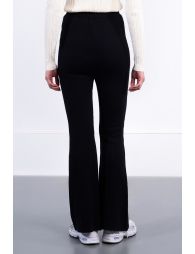 Pantalon flare en maille