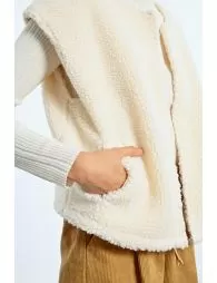 Veste sans manches texturée