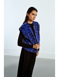 Veste sans manches texturée