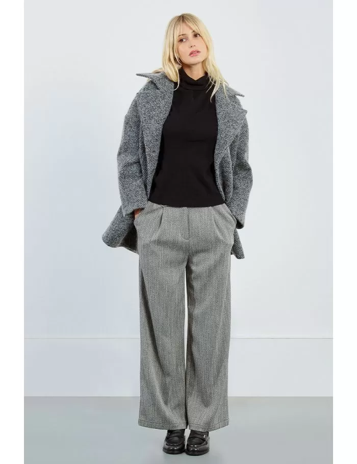 Abrigomidi cierre doble botonadura