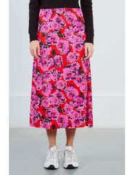 Long printed skirt