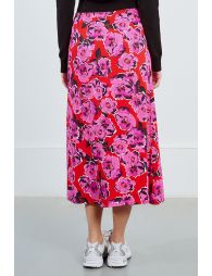 Long printed skirt