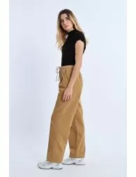 Pantalon en velours côtelé, taille élastiquée
