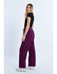 Corduroy trousers, elasticated waist