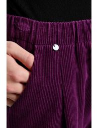 Corduroy trousers, elasticated waist