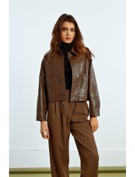 Veste en similicuir