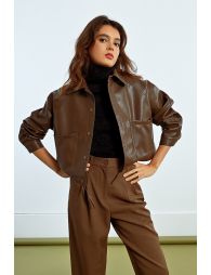 Faux leather jacket