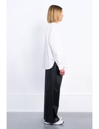 Poplin shirt, flower detail