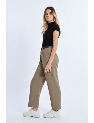 Carrot trousers with pleats