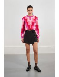 High-waisted shorts
