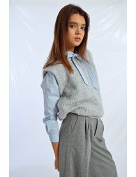 Sleeveless sweater, plain