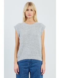 Pull sans manches, uni