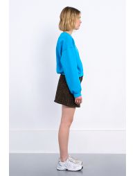 Oversized sweatshirt with embroidered logo