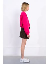 Oversized sweatshirt with embroidered logo