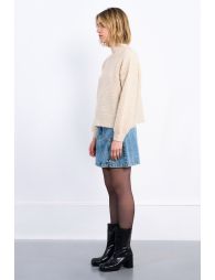 Knitted sweater, turtleneck