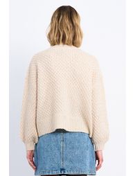 Knitted sweater, turtleneck
