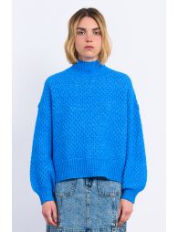 Knitted sweater, turtleneck