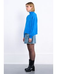 Knitted sweater, turtleneck