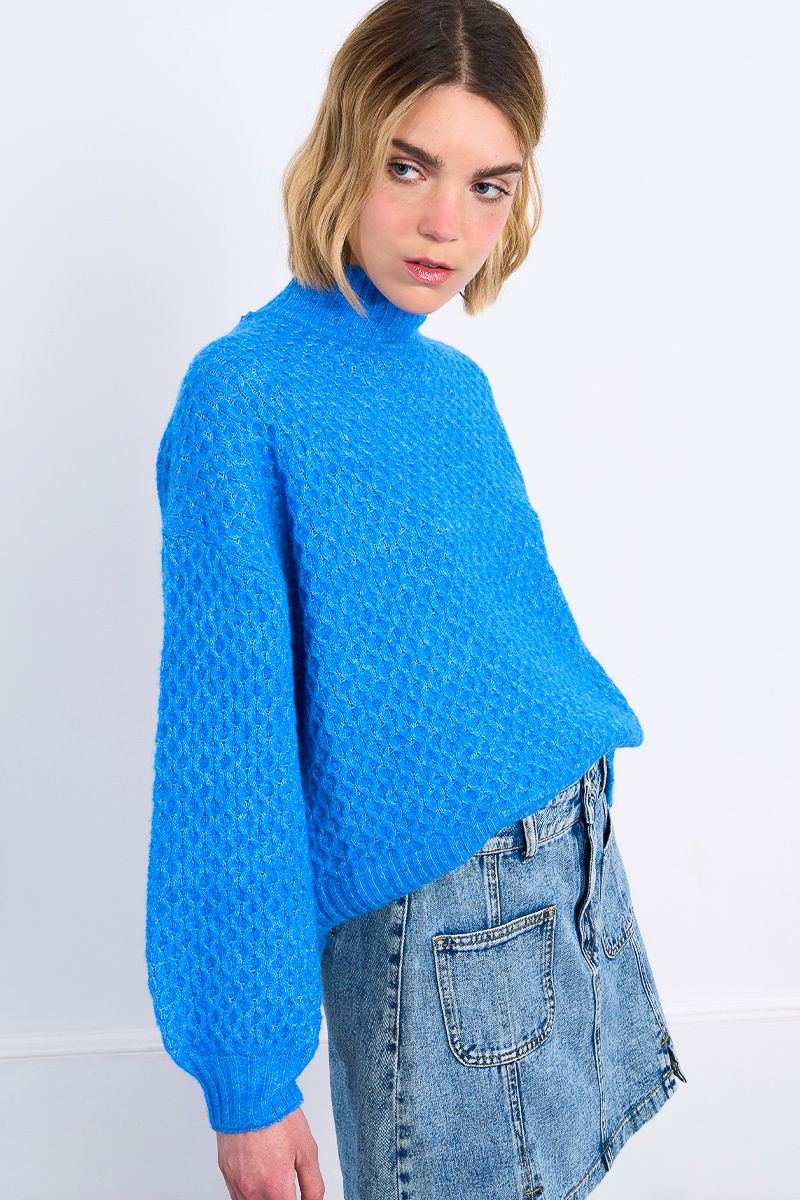 Pull en maille, col roulé