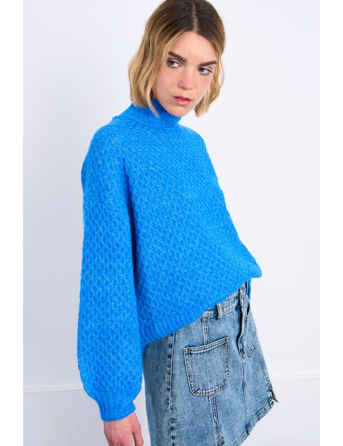 Pull en maille, col roulé