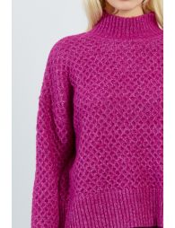 Knitted sweater, turtleneck