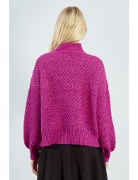 Knitted sweater, turtleneck