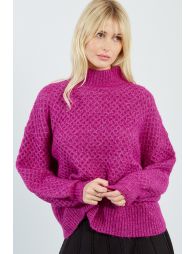 Knitted sweater, turtleneck