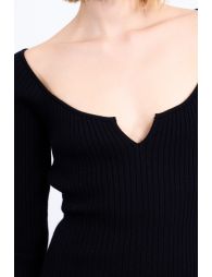 Robe pull, côtelée