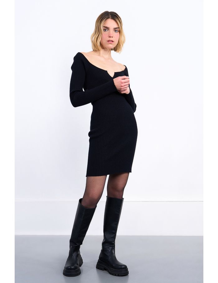 Robe pull, côtelée