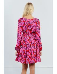 Short dress with print